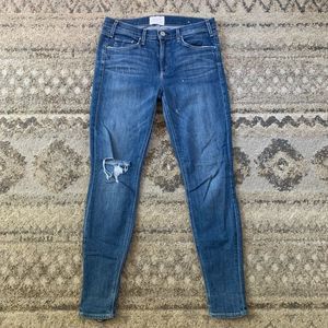 McGuire Blue Distressed Skinny Jeans 29x29